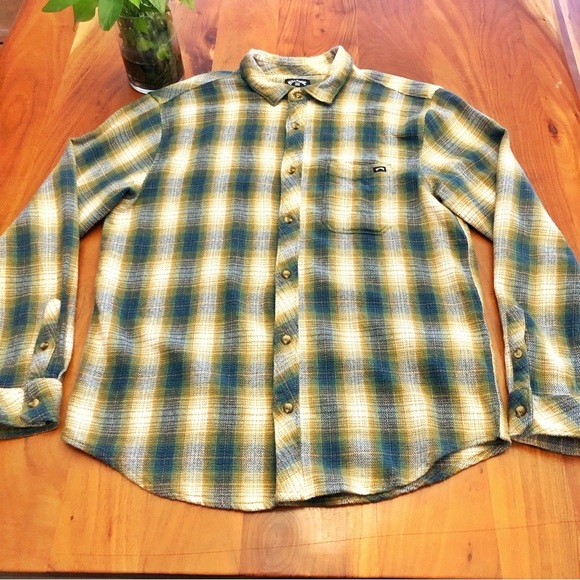 Billabong Plaid Shirt Colorful Plaid Pattern Streetwear Button Down Shirt. Small - Picture 7 of 14